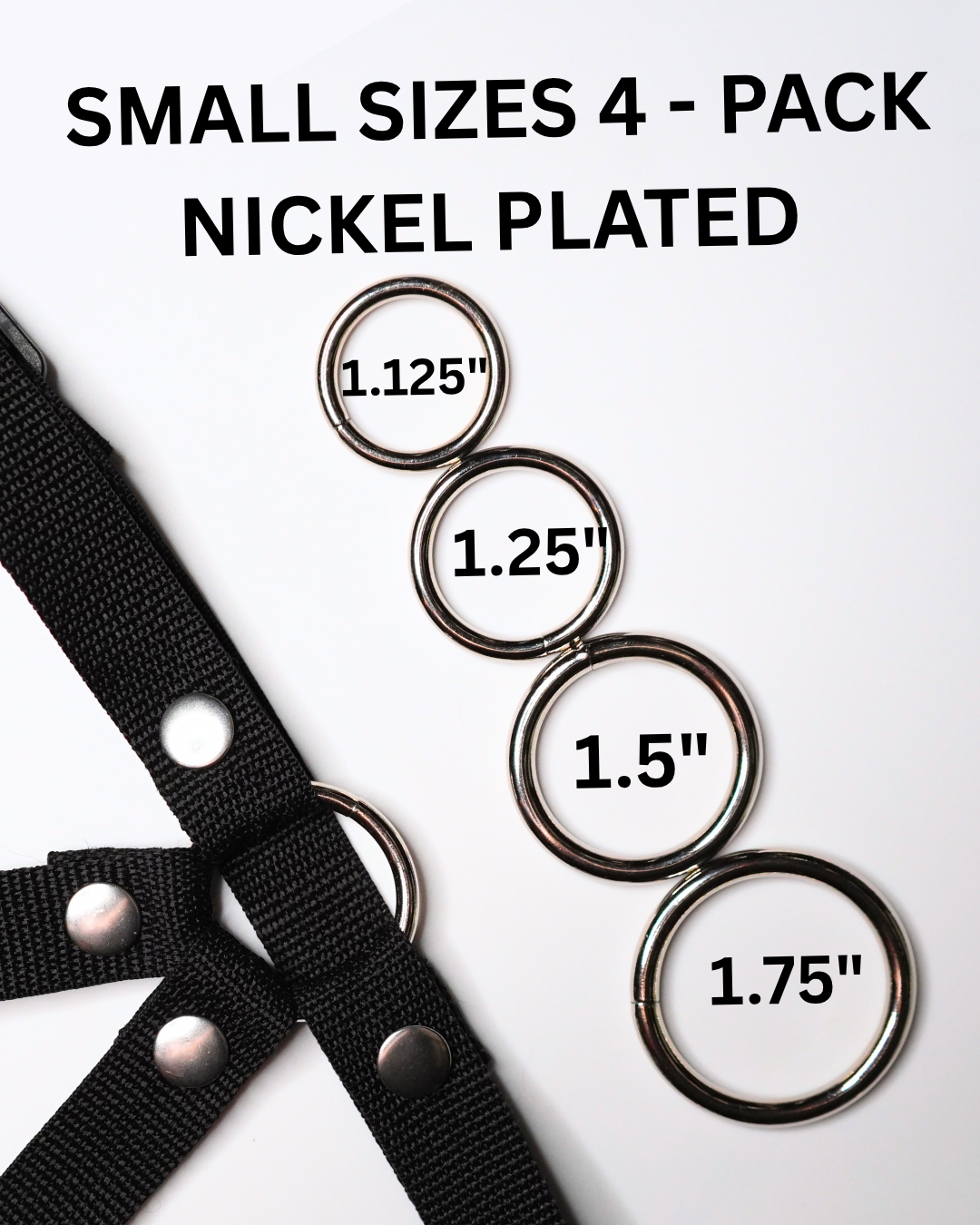 O-Ring Small Sizes 4-Pack (Nickel Plated)