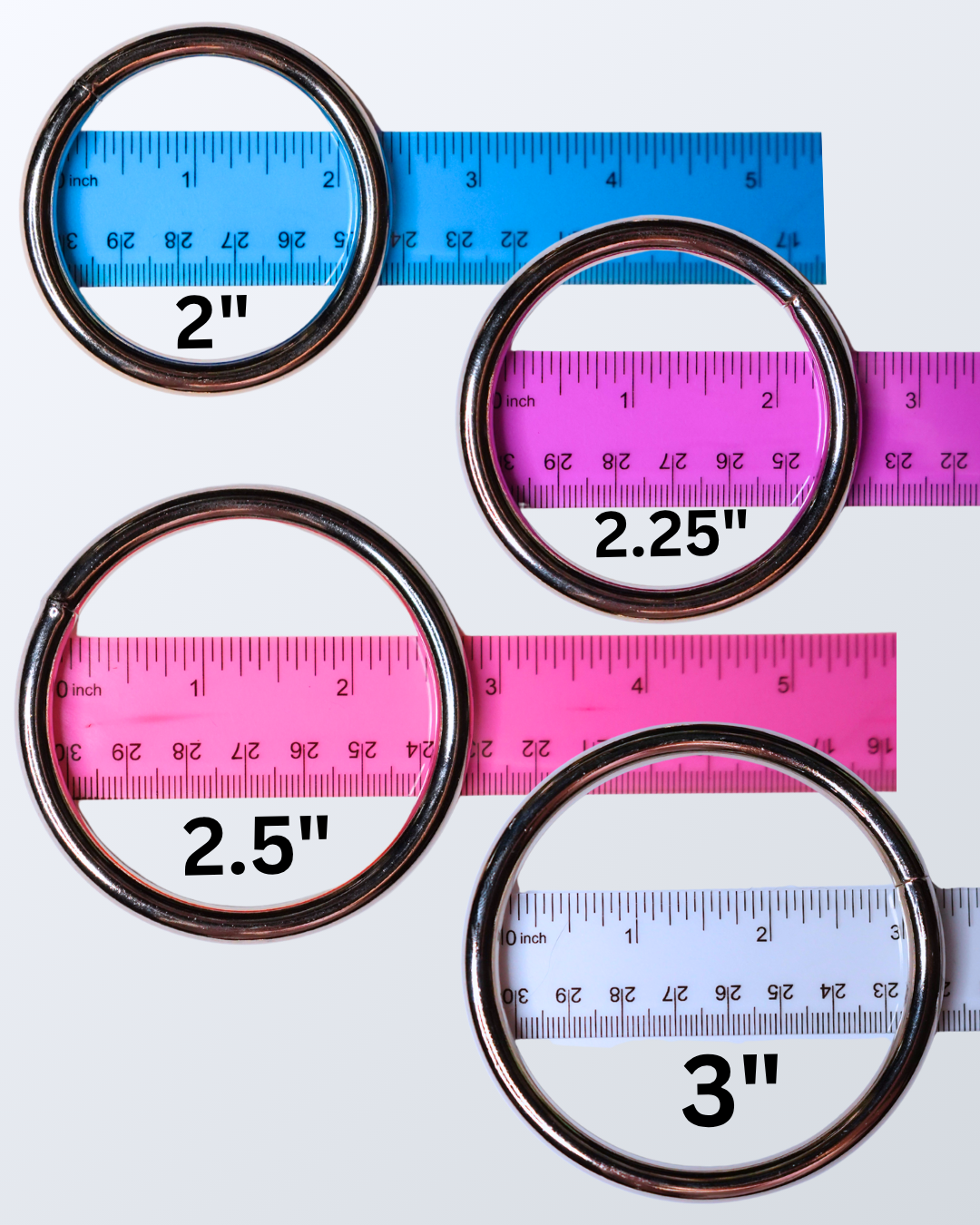 O-Ring Large Sizes 4-Pack (Nickel Plated)