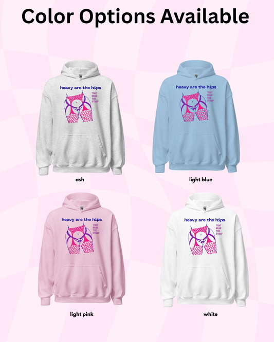 Heavy Are the Hips Hoodie (Bi Flag Graphic)