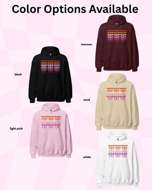 Lesbian Harness Flag Hoodie