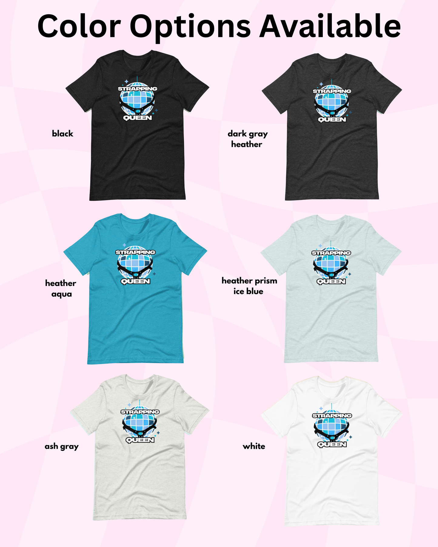 Strapping Queen Blue Disco Ball T-Shirt