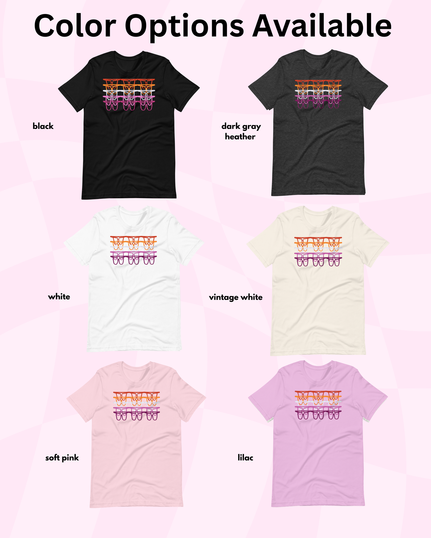 Lesbian Flag Harness T-Shirt