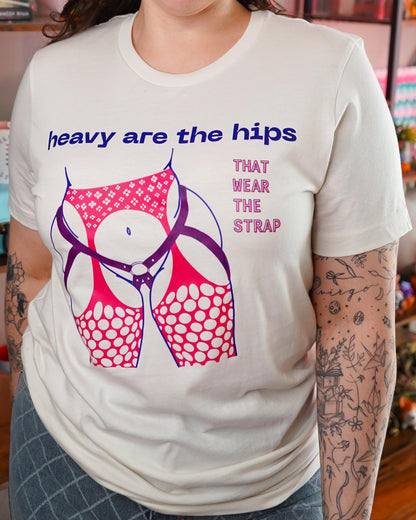 Heavy Are the Hips T-Shirt (Bi Flag Graphic)