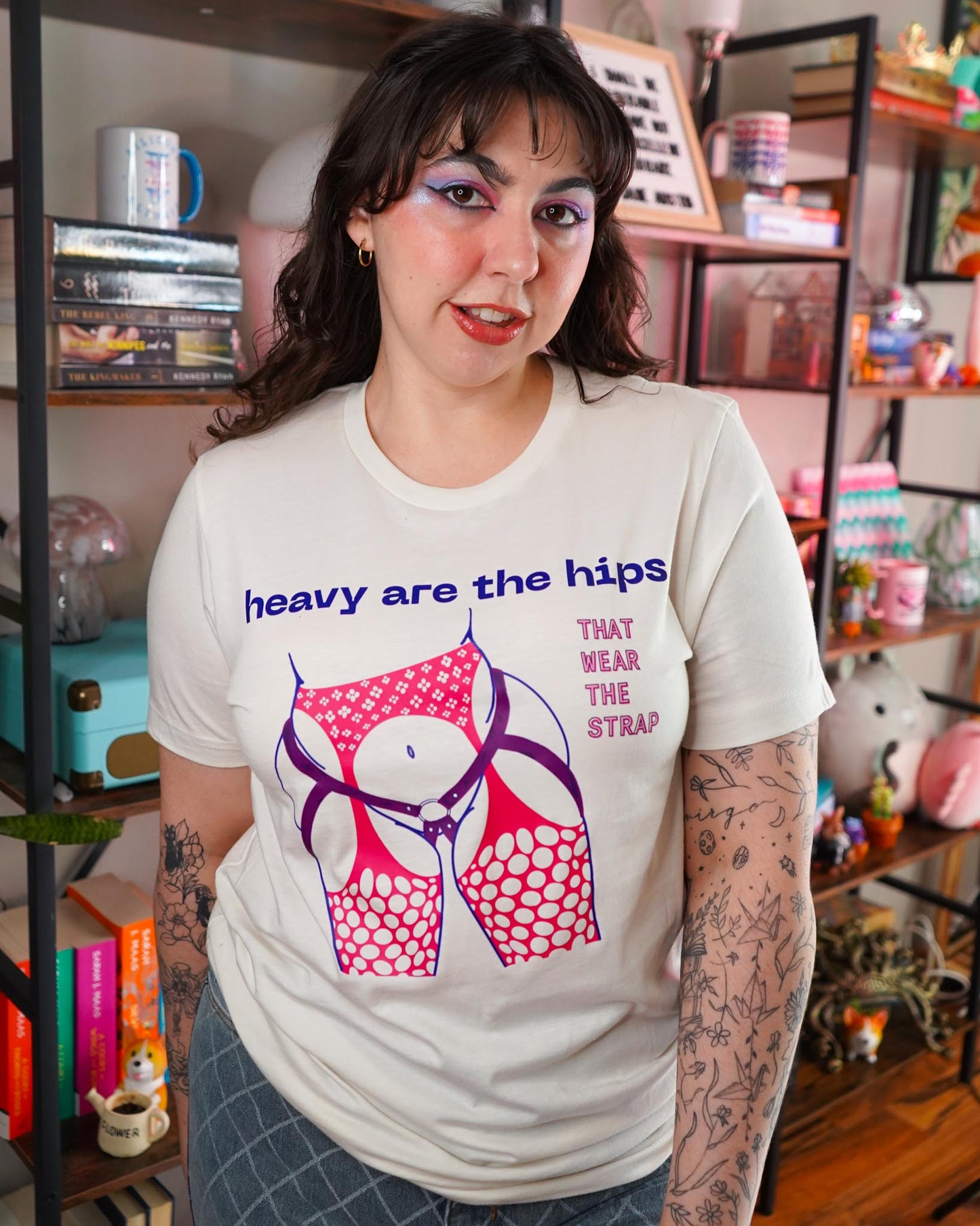 Heavy Are the Hips T-Shirt (Bi Flag Graphic)