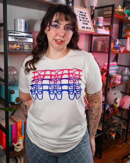 Bisexual Flag Harness T-Shirt