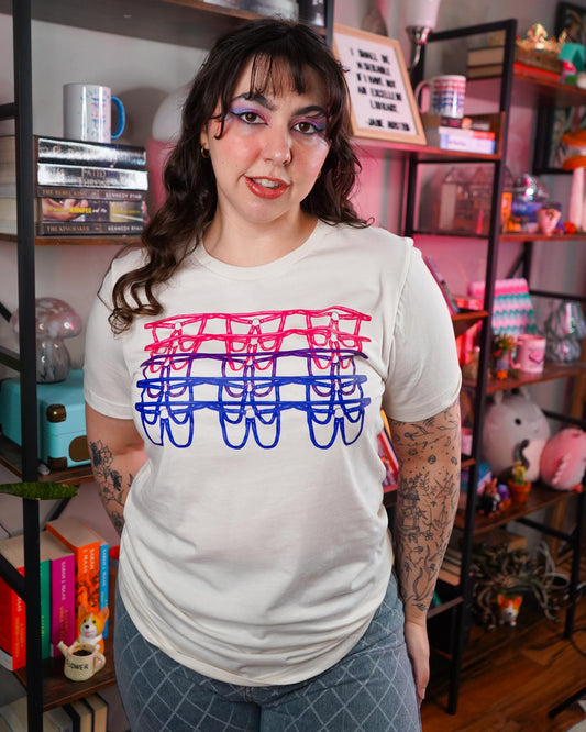 Bisexual Flag Harness T-Shirt