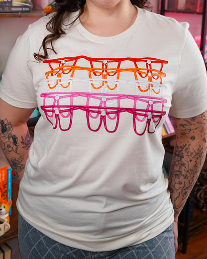 Lesbian Flag Harness T-Shirt