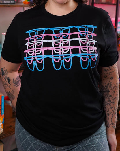 Trans Flag Harness T-Shirt