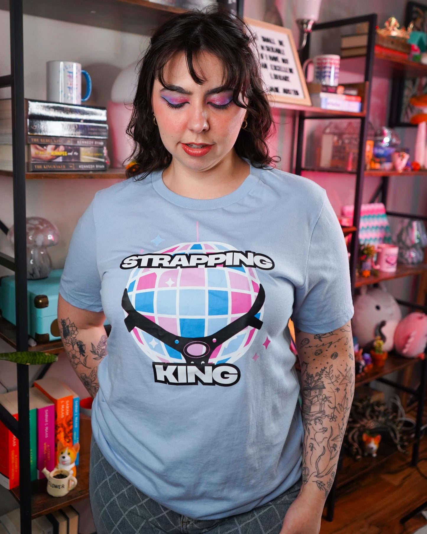 Strapping King T-Shirt (Trans Flag)