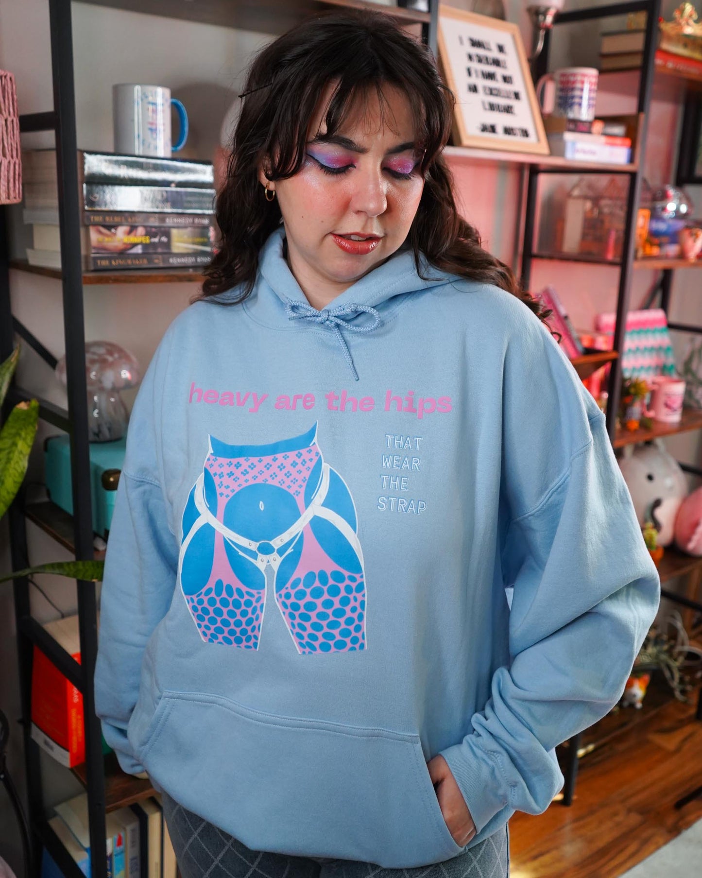 Heavy Are the Hips Hoodie (Trans Flag Graphic)