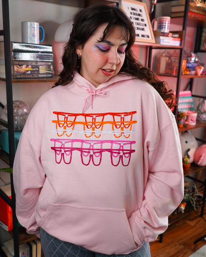 Lesbian Harness Flag Hoodie