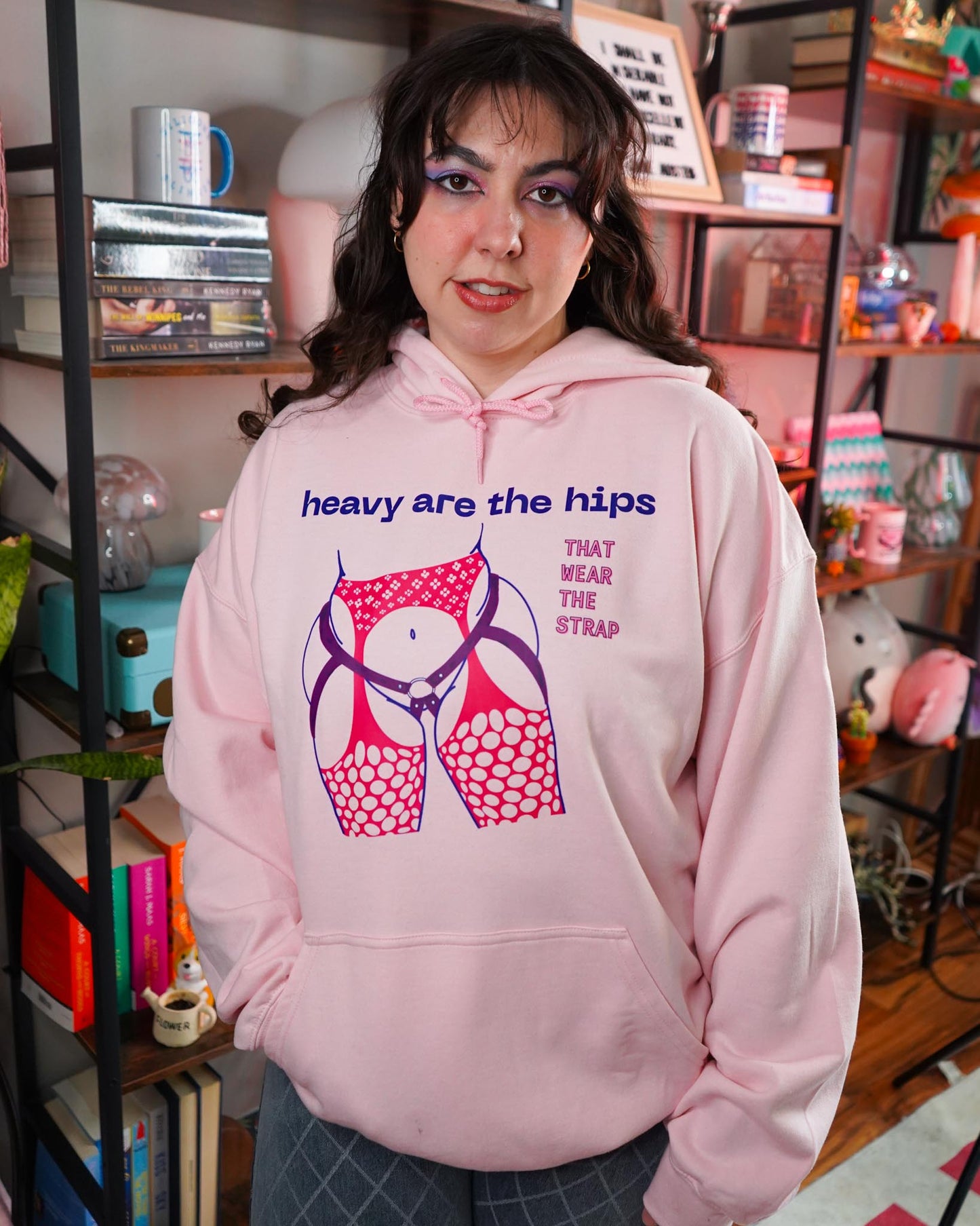 Heavy Are the Hips Hoodie (Bi Flag Graphic)