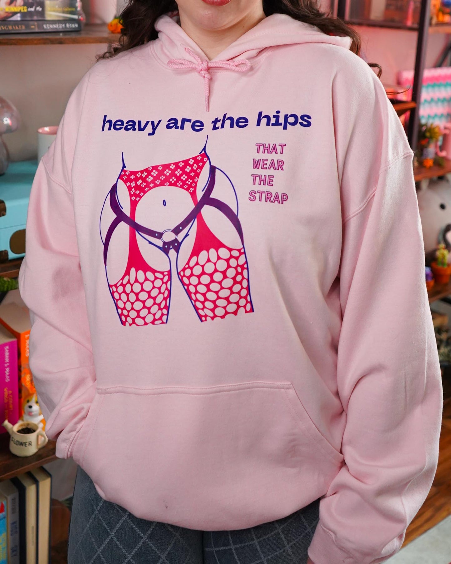 Heavy Are the Hips Hoodie (Bi Flag Graphic)