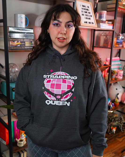 Strapping Queen Pink Disco Ball Hoodie