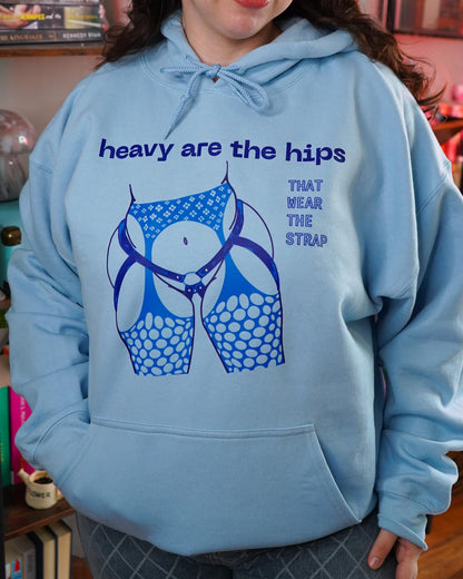 Heavy Are the Hips Hoodie (Blue Graphic)