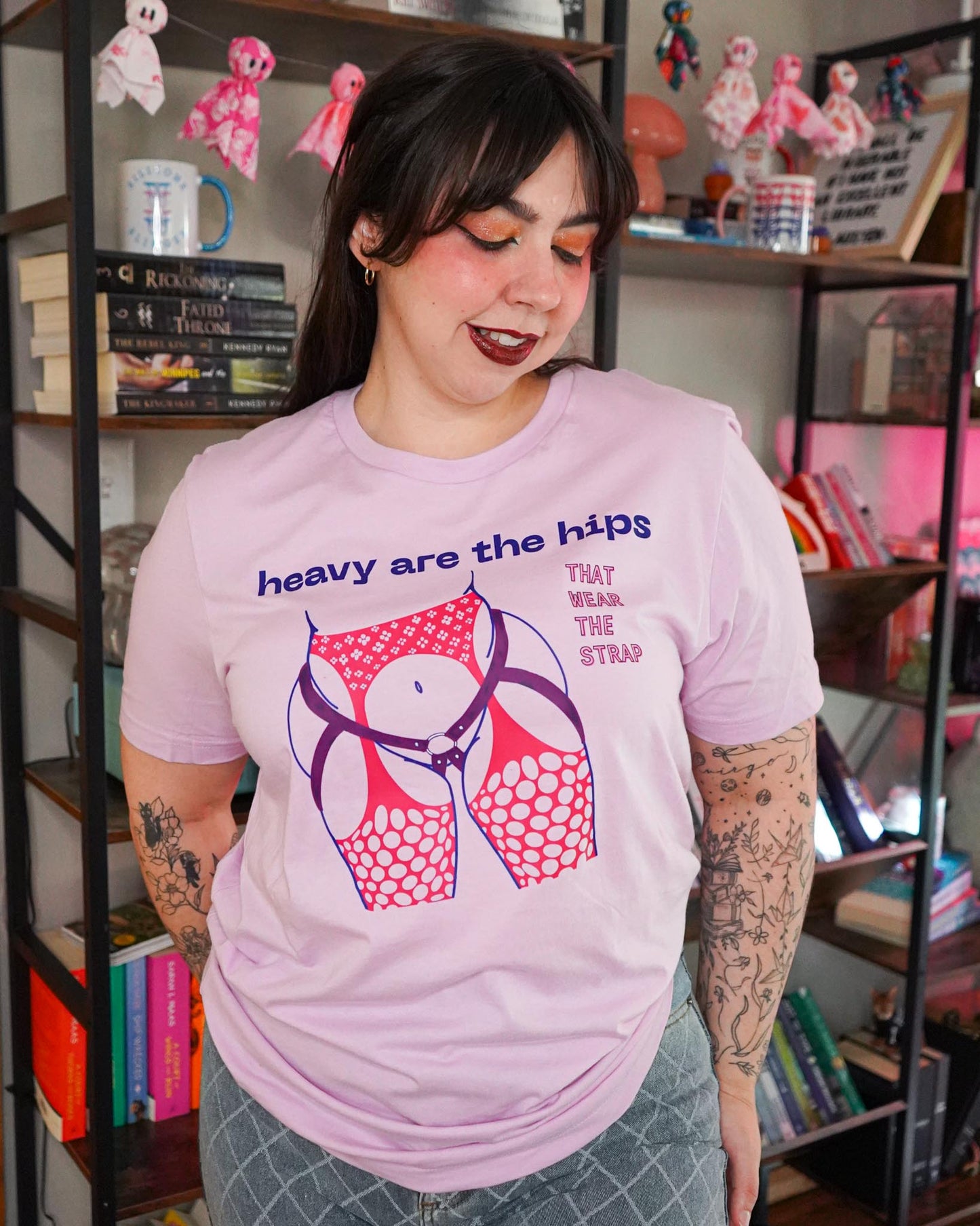 Heavy Are the Hips T-Shirt (Bi Flag Graphic)